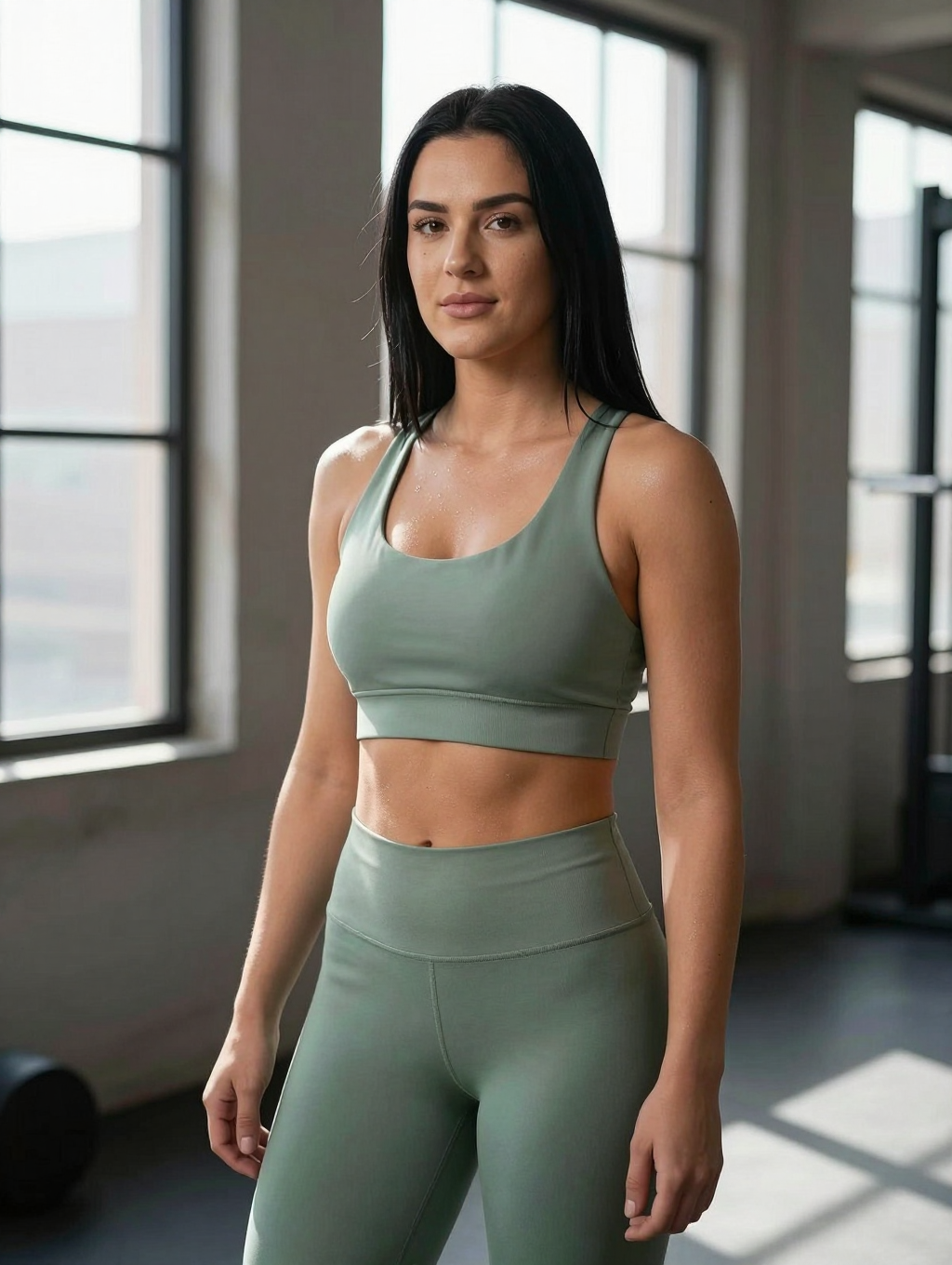 Aria — Activewear frames that look shot, not rendered, generated with Picovix